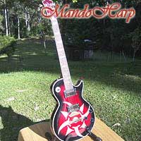 MandoHarp - 'Rotor' - Hand-Made Inlaid 6-Str Electric Guitar