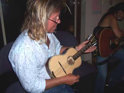 Mando Dave with his MandoHarp Ukulin