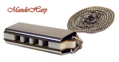 MandoHarp - Miniature Harmonica with Neck Chain