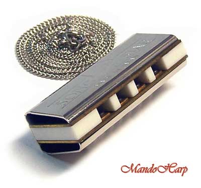 MandoHarp - Miniature Harmonica with Neck Chain