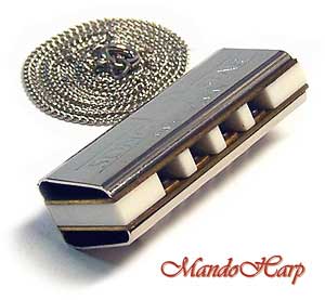 MandoHarp - Miniature Harmonica with Neck Chain