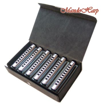 MandoHarp - Suzuki Harmonicas - MR-350-S Promaster Box Set