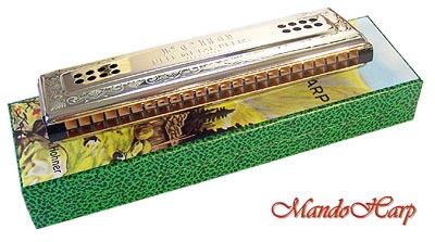 MandoHarp - Hohner Tremolo Harmonica - 56/96 Echo Harp Double-Sided