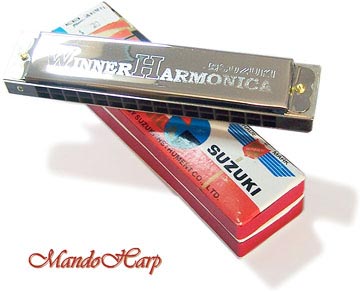 MandoHarp - Suzuki Tremolo Harmonica - W-16 'Winner'