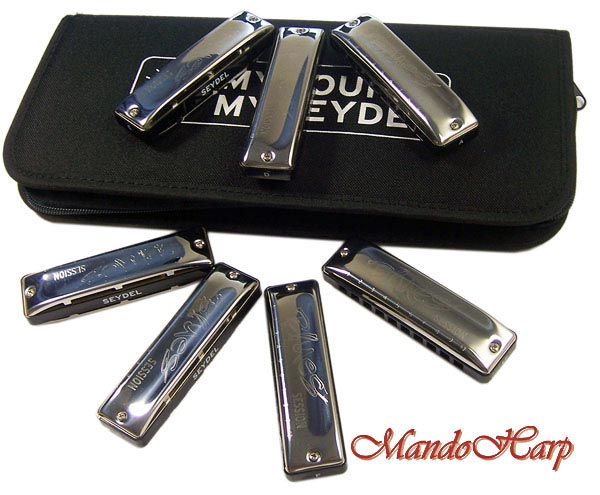MandoHarp - Seydel Harmonicas - 10216 Blues Session 7 Harmonica Set