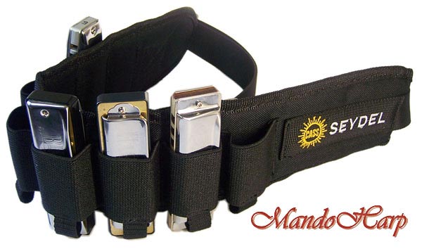 MandoHarp - Seydel Harmonica Belt - 930000 Smart-Belt for 8 Blues Harmonicas