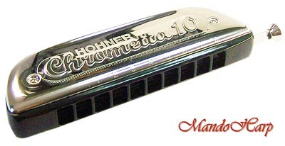 MandoHarp - Hohner Chromatic Harmonica - 253/40 Chrometta 10-hole