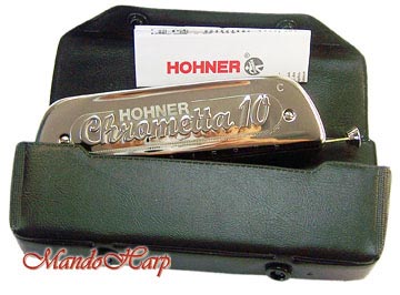 MandoHarp - Hohner Chromatic Harmonica - 253/40 Chrometta 10-hole