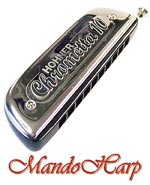 MandoHarp - Hohner Chromatic Harmonica - 253/40 Chrometta 10-hole