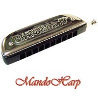 MandoHarp - Hohner Chromatic Harmonica - 253/40 Chrometta 10-hole