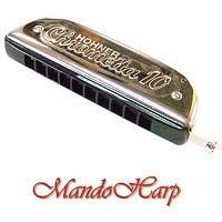 MandoHarp - Hohner Chromatic Harmonica - 253/40 Chrometta 10-hole