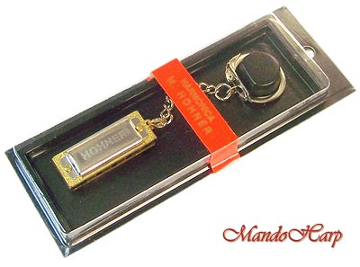 MandoHarp - Hohner Miniature Diatonic Harmonica - 109/8 Little Lady with Key Ring