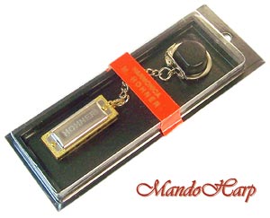 MandoHarp - Hohner Miniature Diatonic Harmonica - 109/8 Little Lady with Key Ring