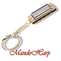 MandoHarp - Hohner Miniature Diatonic Harmonica - 109/8 Little Lady with Key Ring