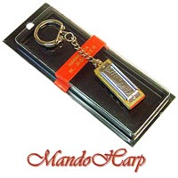 MandoHarp - Hohner Miniature Diatonic Harmonica - 109/8 Little Lady with Key Ring
