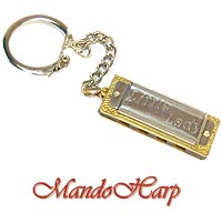 MandoHarp - Hohner Miniature Diatonic Harmonica - 109/8 Little Lady with Key Ring