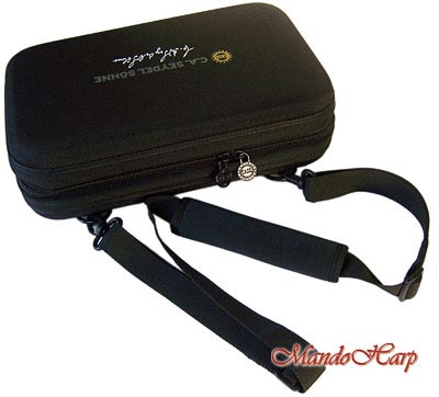 MandoHarp - Seydel Harmonica Case - 920000b Hardshell Case for 20 Harmonicas and More - With Belt