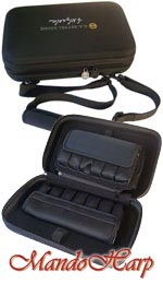MandoHarp - Seydel Harmonica Case - 920000b Hardshell Case for 20 Harmonicas and More - With Belt