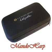 MandoHarp - Seydel Harmonica Case - 920000b Hardshell Case for 20 Harmonicas and More - With Belt