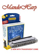 MandoHarp - Hohner Harmonica - 585/20 Blues Bender PAC