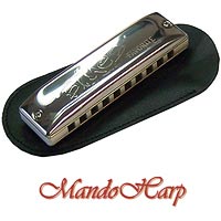 MandoHarp - Seydel Harmonica Bag - 701 Leather Bag for Diatonic/Blues Harmonicas