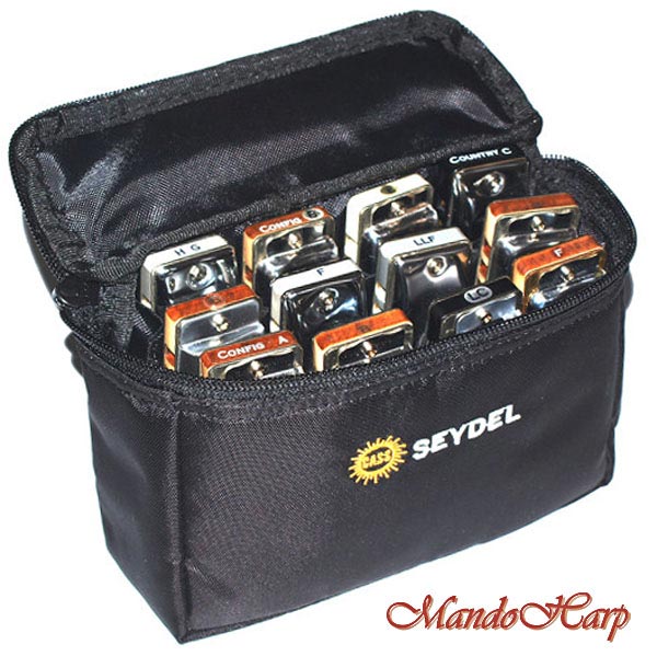 MandoHarp - Seydel Harmonica Bag - 930012 Gigbag (beltbag) for 12 Blues Harmonicas