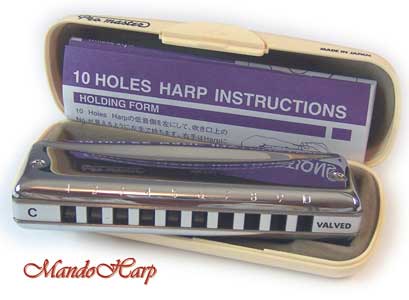 MandoHarp - Suzuki MR-350V ProMaster Valved Diatonic Harmonica