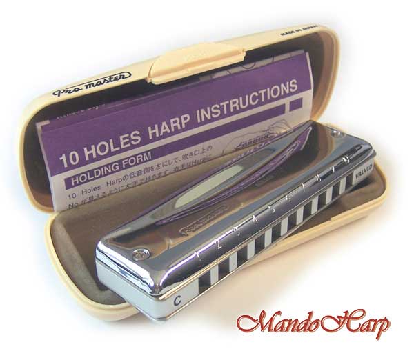 MandoHarp - Suzuki MR-350V ProMaster Valved Diatonic Harmonica