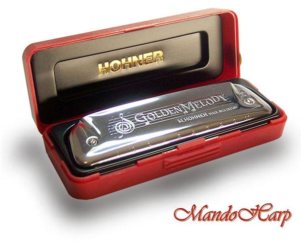 MandoHarp - Hohner 542/20 Golden Melody Diatonic Harmonica - 542/20 Golden Melody