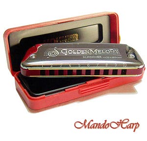 MandoHarp - Hohner 542/20 Golden Melody Diatonic Harmonica - 542/20 Golden Melody