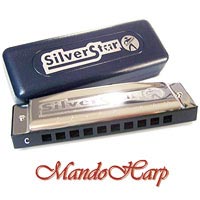 MandoHarp - Hohner Diatonic Harmonica - 50401 Silver Star