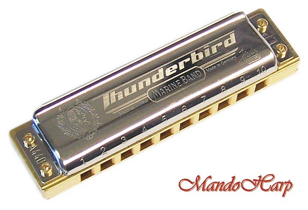 Hohner M2011BXLG Marine Band Thunderbird Diatonic Harmonica Key of LG 