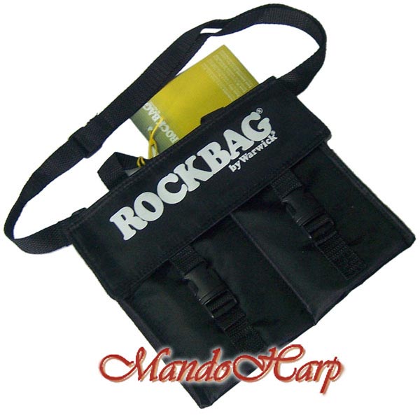 MandoHarp - Rockbag Harmonica Bag - RB10300B Gigbag for 4 Blues Harmonicas