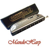 MandoHarp - Hohner Chromatic Harmonica - 255/48 Chrometta 12-hole