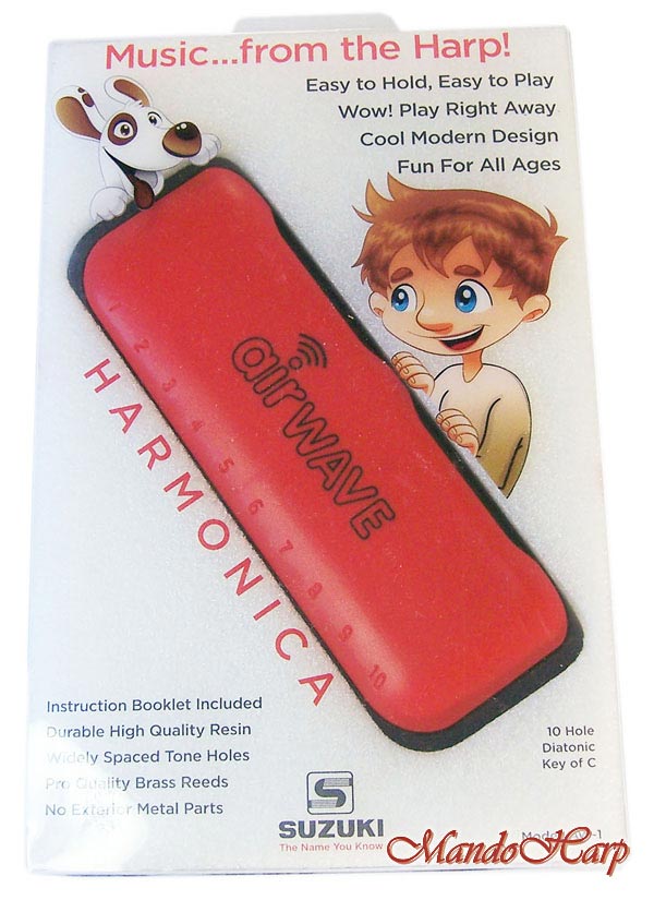 MandoHarp - Suzuki Harmonica Instruction Pack - AW-1 Airwave