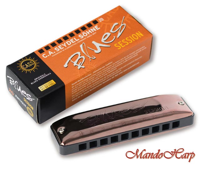 MandoHarp - Seydel Diatonic Harmonica - 10201_antiq Blues Session Antique
