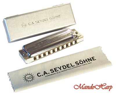MandoHarp - Seydel Diatonic Harmonica - 16301 1847 Silver
