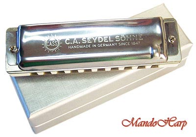 MandoHarp - Seydel Diatonic Harmonica - 16301 1847 Silver