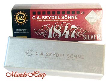 MandoHarp - Seydel Diatonic Harmonica - 16301 1847 Silver