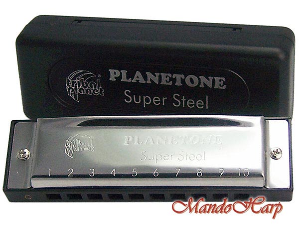 MandoHarp - Tribal Planet Planetone Harmonica - Super Steel