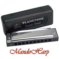 MandoHarp - Tribal Planet Planetone Harmonica - Super Steel