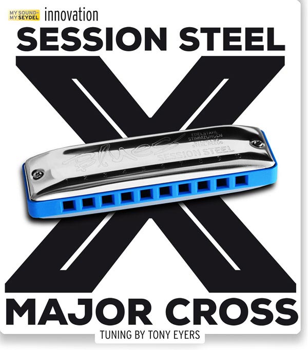 MandoHarp - Seydel Harmonica - 10315 Session Steel Major Cross