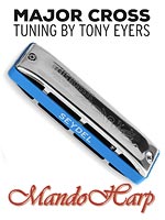 MandoHarp - Seydel Harmonica - 10315 Session Steel Major Cross