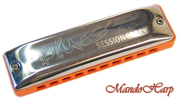 MandoHarp - Seydel Harmonicas - 10319 Blues Session Steel 9 Harmonica Set