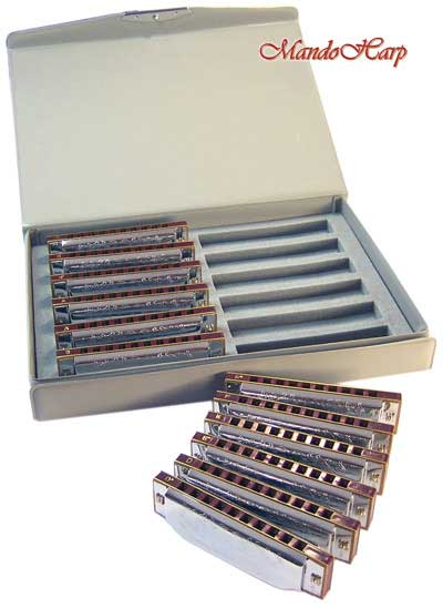 MandoHarp - Suzuki Harmonicas - 1072-S Folkmaster Box Set