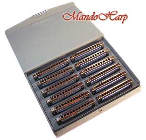 MandoHarp - Suzuki Harmonicas - 1072-S Folkmaster Box Set