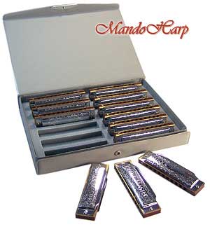 MandoHarp - Suzuki Harmonicas - 1072-S Folkmaster Box Set