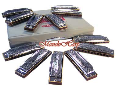MandoHarp - Suzuki Harmonicas - 1072-S Folkmaster Box Set