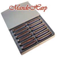 MandoHarp - Suzuki Harmonicas - 1072-S Folkmaster Box Set