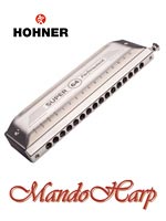 MandoHarp - Hohner Chromatic Harmonica - 758501 'New' Super 64 16-hole